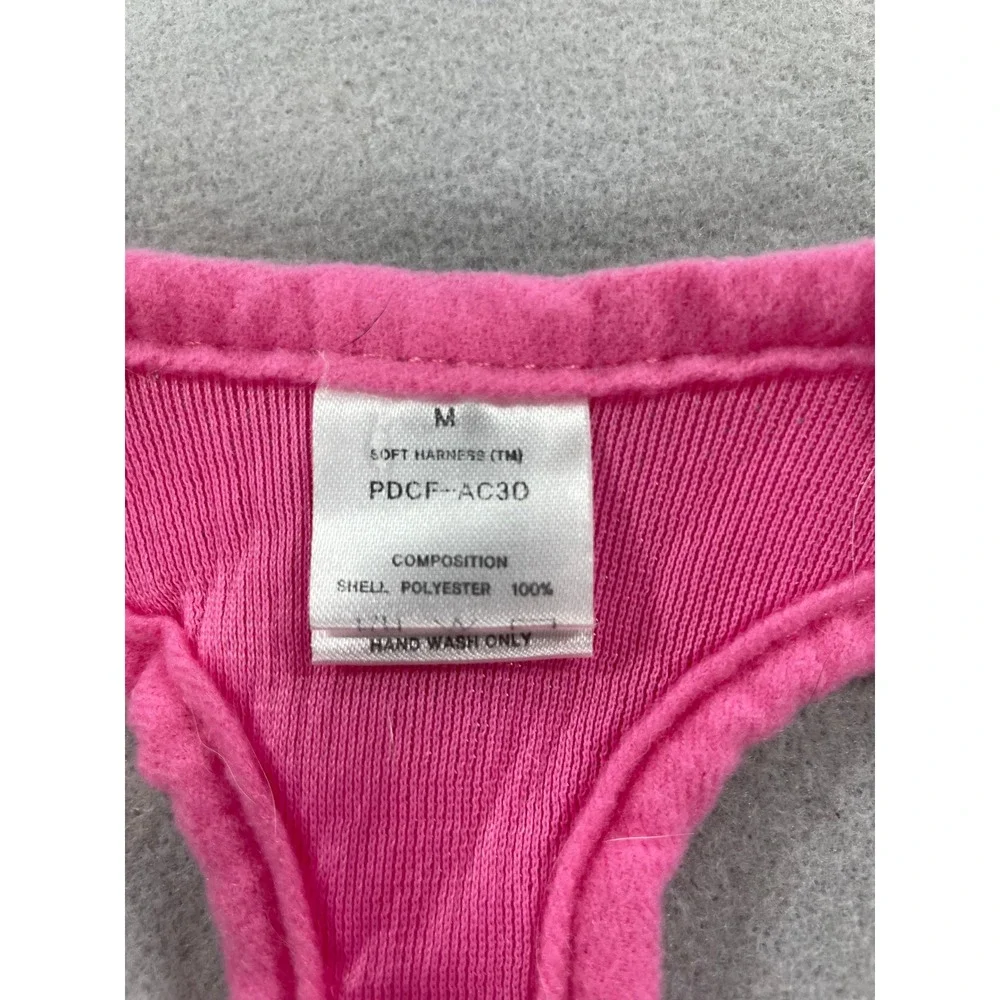 Puppia Soft Dog Harness Pink Air Mesh Adjustable Comfort Vest PDCF-AC30 Size M